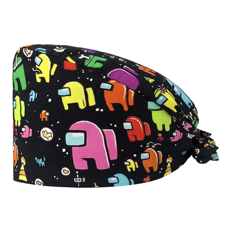 Printed Unisex Cotton Nurse Cap