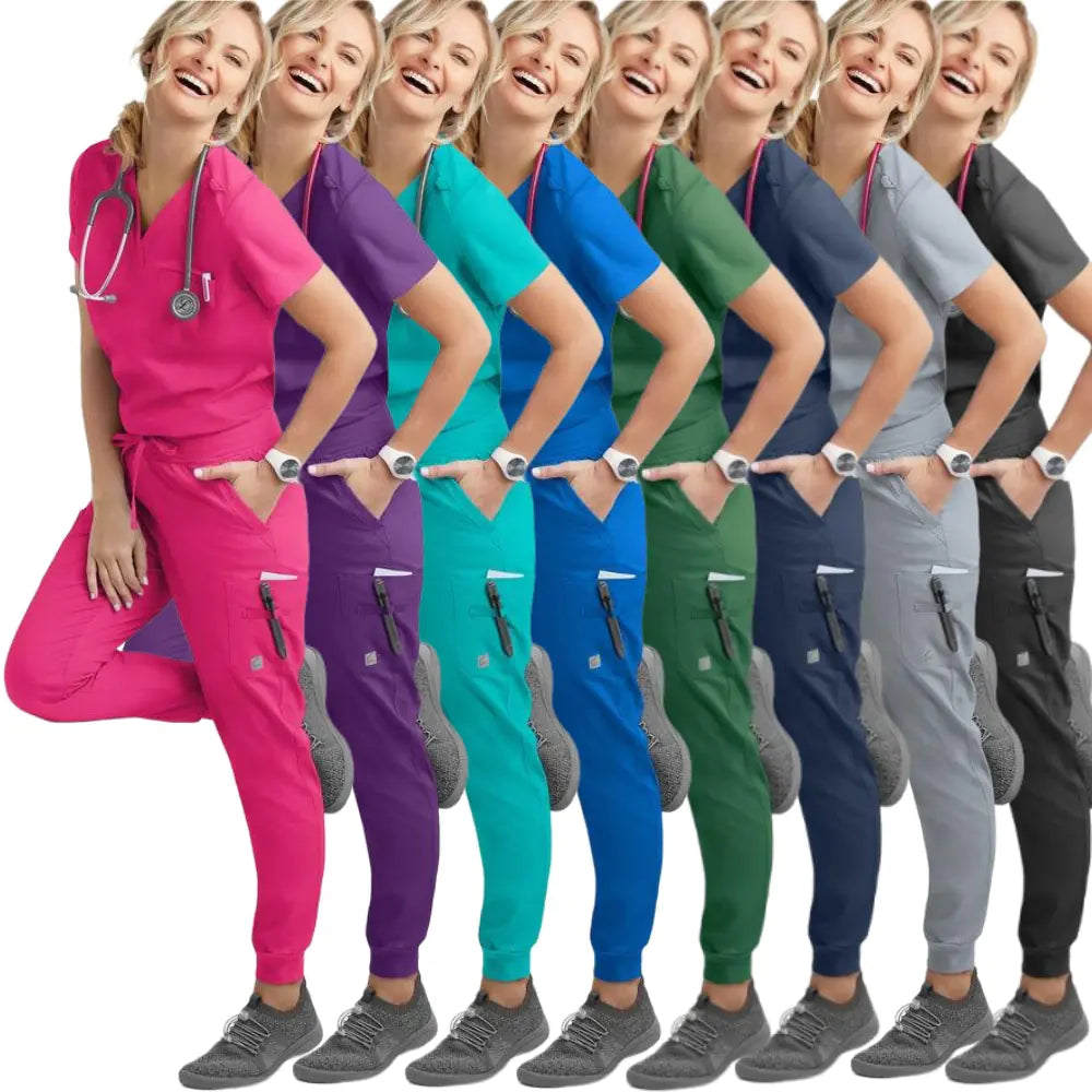 Essential Unisex Short Sleeve Scrub Set – Medical & Veterinary Workwear 👩‍⚕️👨‍⚕️🐾