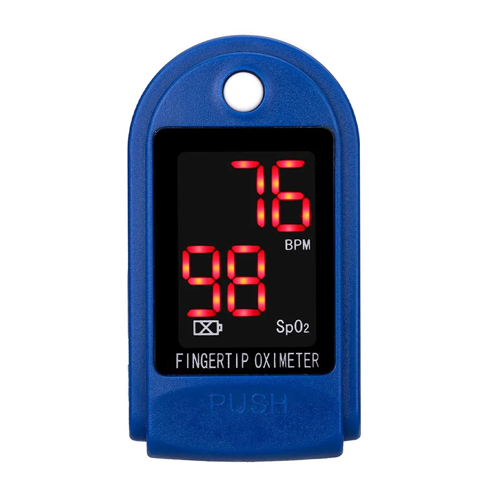 📊 Blood Oxygen & Pulse Monitor – Fingertip Oximeter (SpO₂/PR/PI)