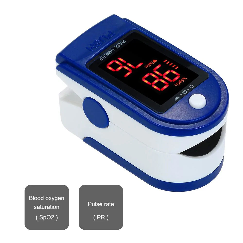 📊 Blood Oxygen & Pulse Monitor – Fingertip Oximeter (SpO₂/PR/PI)