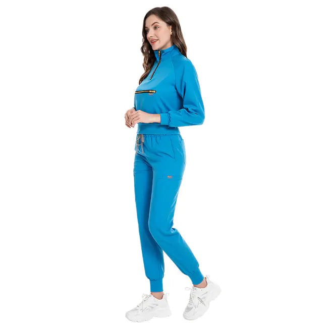💼 Women’s Long Sleeve Scrub Set for Doctors and Nurses 👩‍⚕️